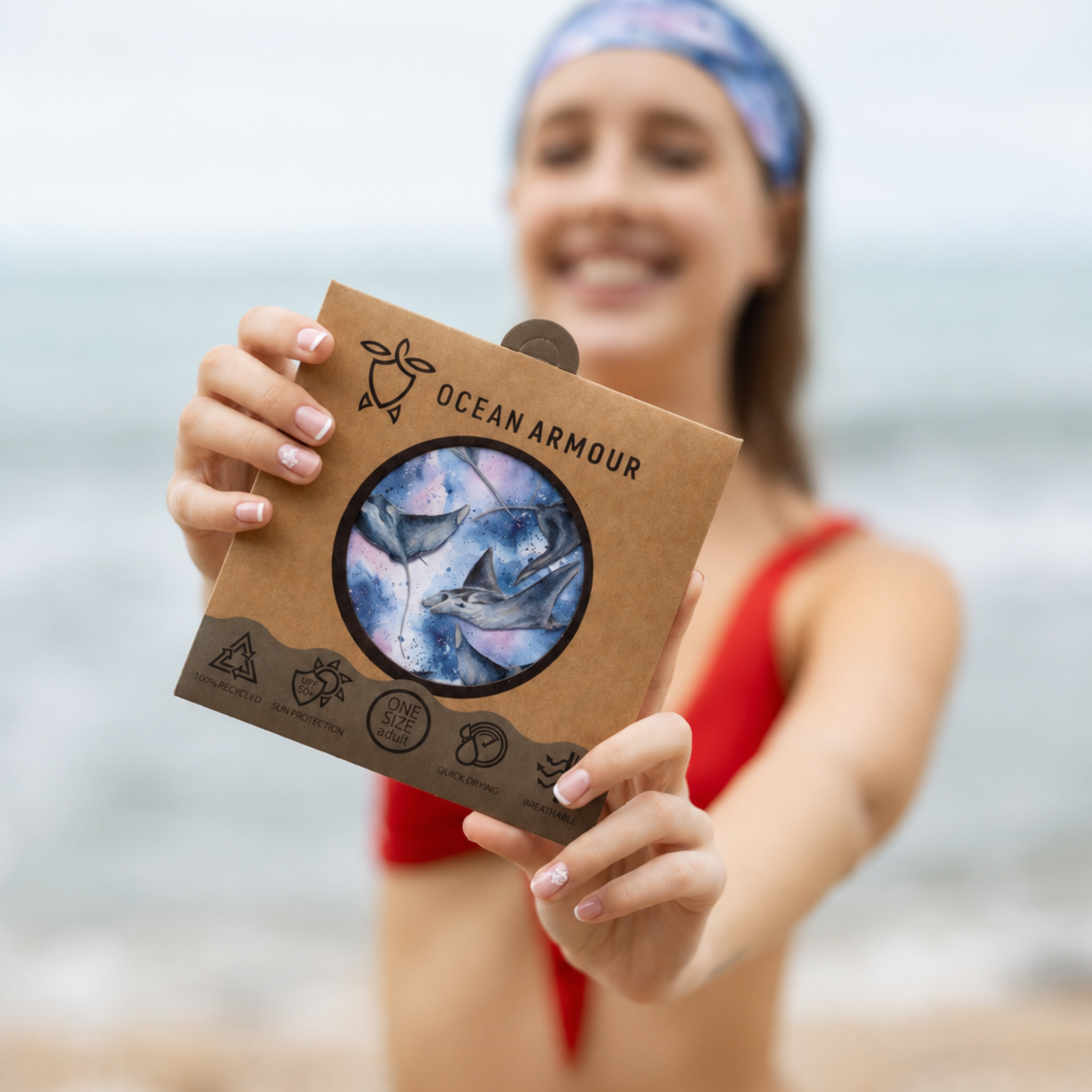 Manta Ray Buff (Neck Gaiter/Headband/Face Wrap)
