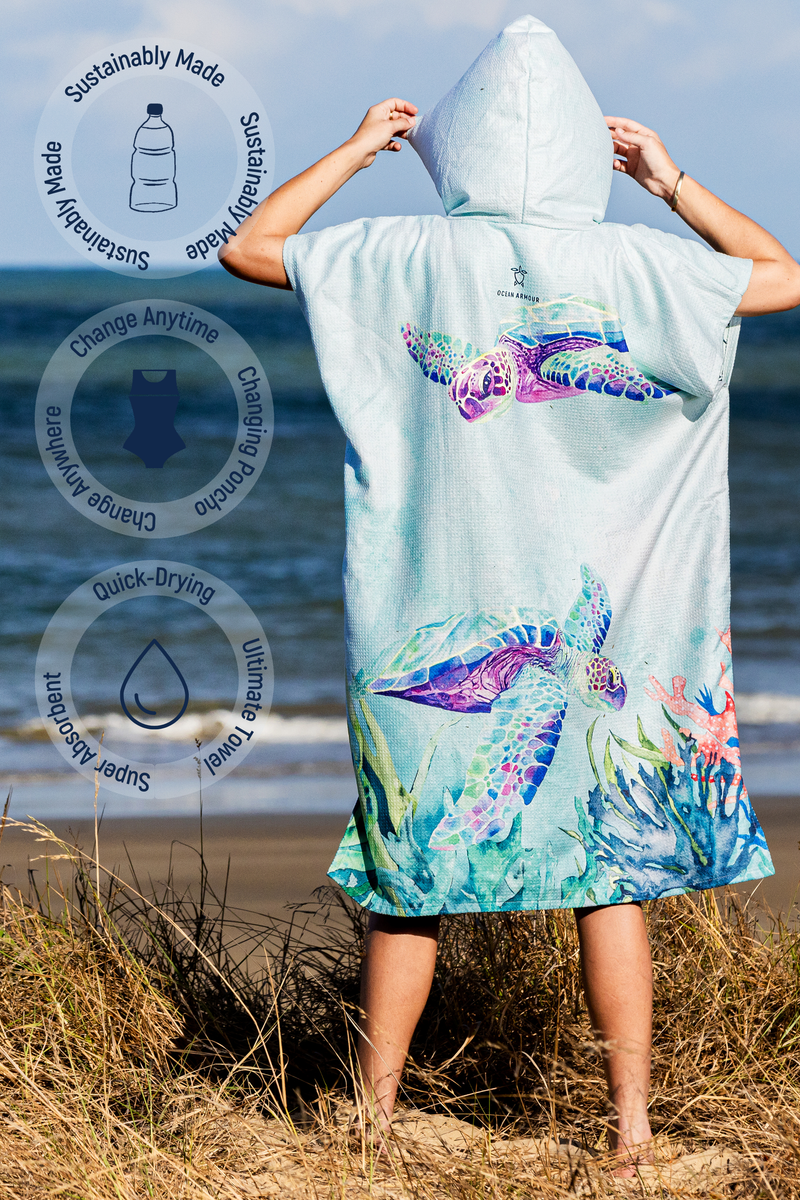 Sustainably Made Sand Free Quick Dry Beach Towels Hooded Towels Ocean Armour