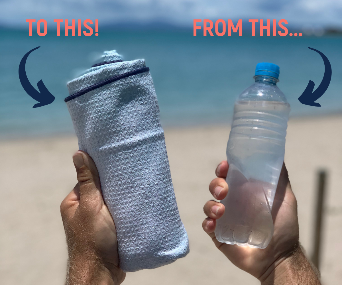 Plastic bottle to 100% recycled quick-drying fabric