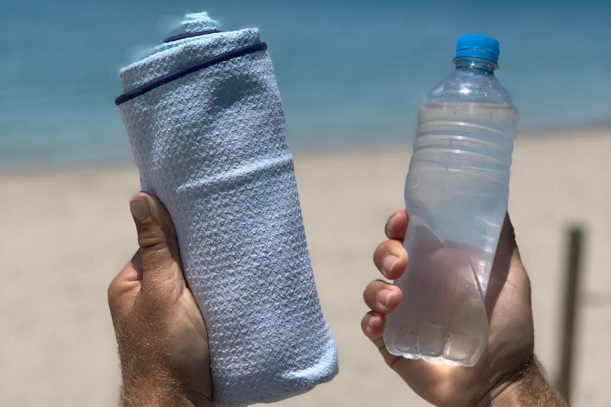 Sustainable Towel & recycled plastic bottle image