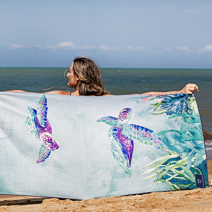 SandFree Beach Towel Turtle Ocean Armour